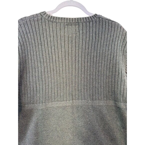 Nautica Jeans Co. Mens Ribbed Pullover Knit Sweater XXL Olive Green100% Cotton - Picture 11 of 11